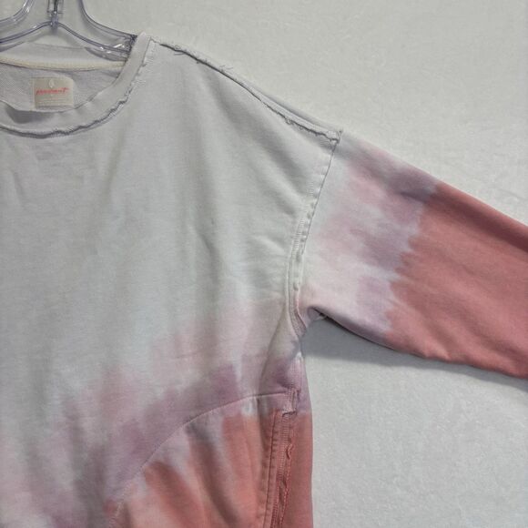 FP Movement Free People Pink Ombré Crew Oversized Sweatshirt Pockets Size Small - Picture 5 of 16